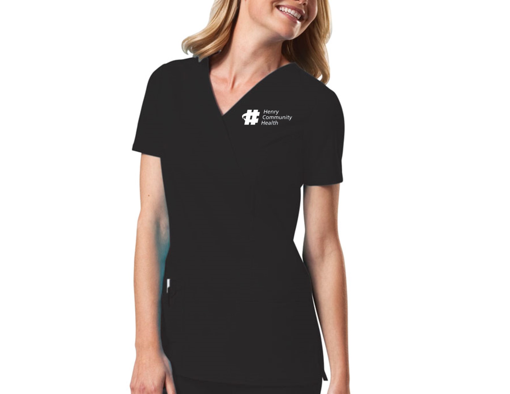 4728 Core Stretch Mock Wrap Top