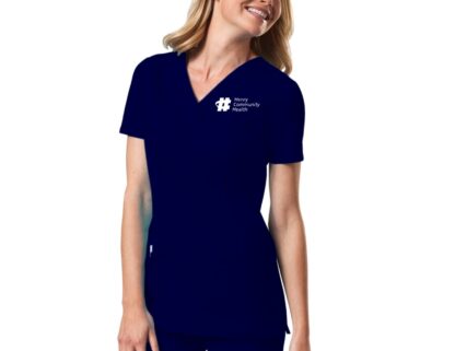4728 Core Stretch Mock Wrap Top