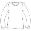 205 White Cross Stretch Long Sleeve Tee - Image 2