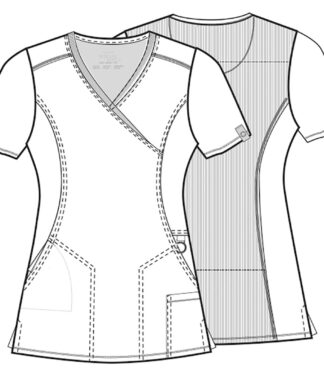 2625A Infinity Mock Wrap Top