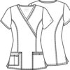 4728 Core Stretch Mock Wrap Top - Image 2