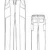 5155 W123 Full Elastic Pant - Image 2