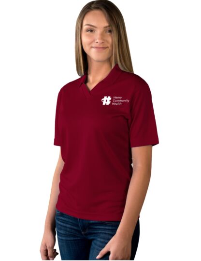 6219 Wicking V-Neck Polo