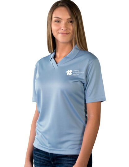 6219 Wicking V-Neck Polo