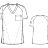 6355 W123 V- Neck Top - Image 2