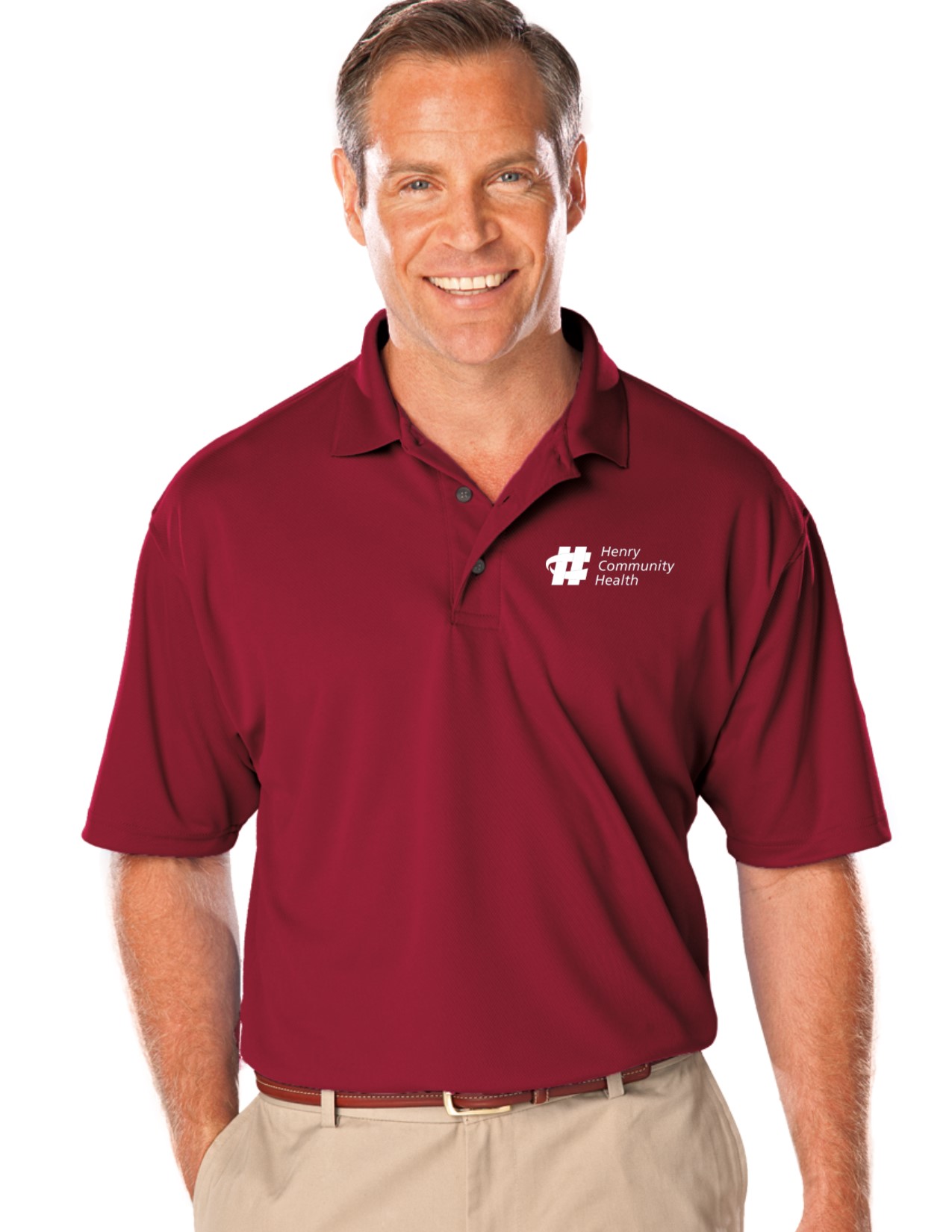 7219 Wicking V-Neck Polo