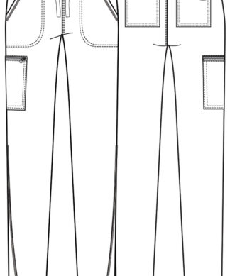 CKA184 Allura Mid Rise Tapered Leg Drawstring Pant