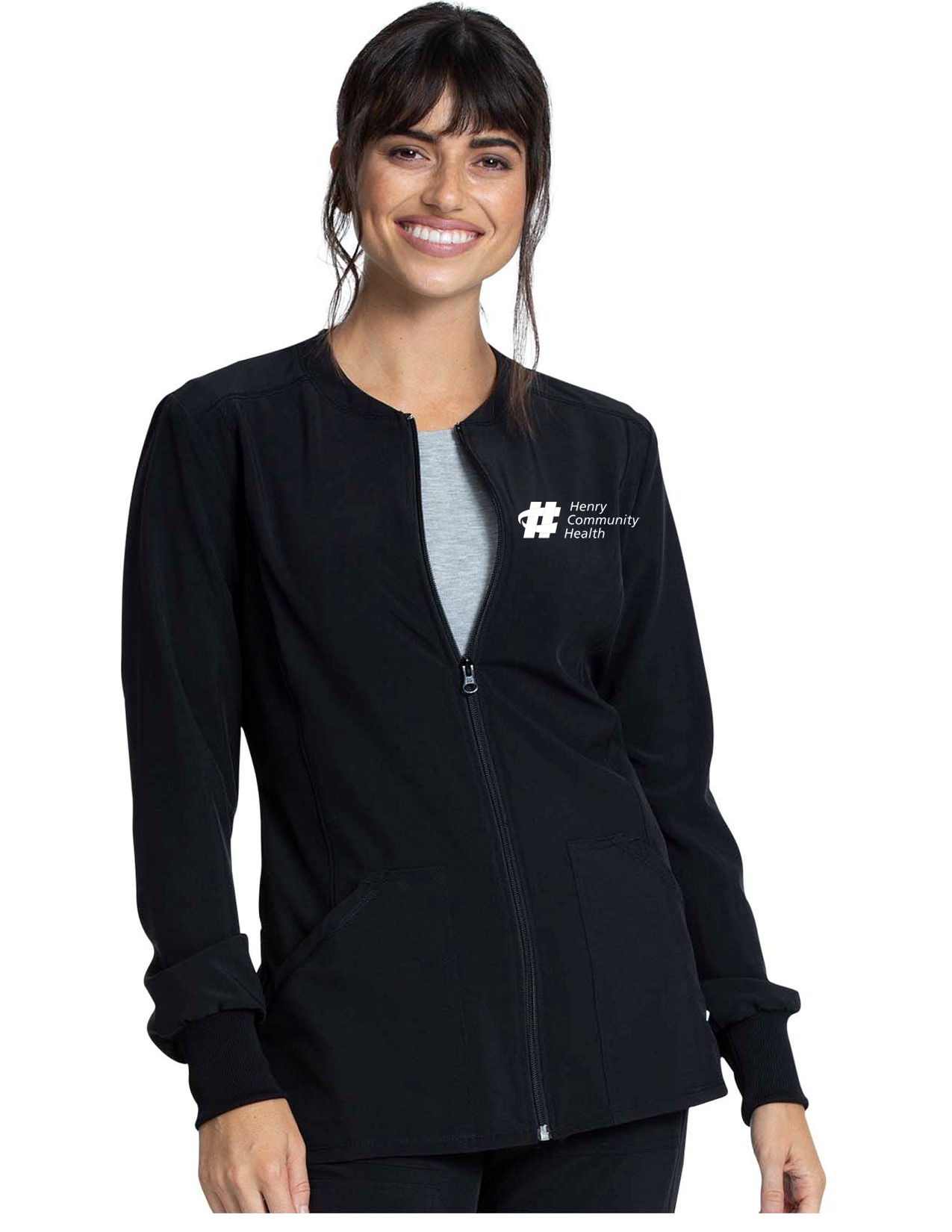 CKA384 Allura Zip-Front Jacket