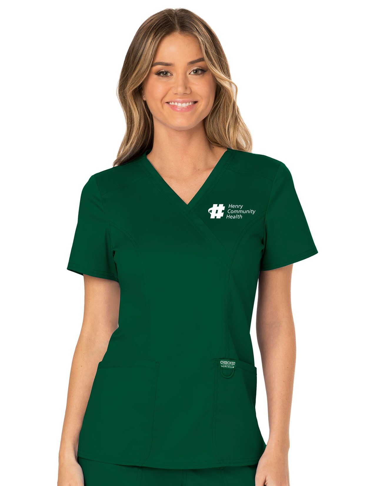 WW610 Revolution Mock Wrap Top Hunter