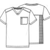 CK910A Infinity Men's V-Neck Tuckable Top - Image 2