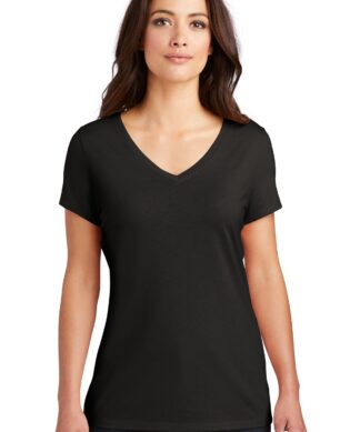 District Women's Perfect Tri V-Neck Tee. DM1350L