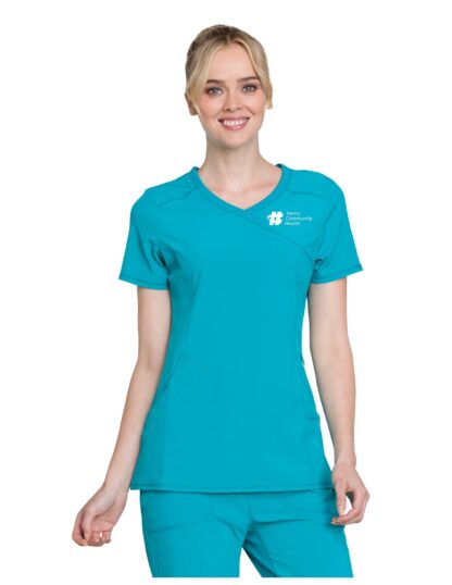 2625A Infinity Mock Wrap Top