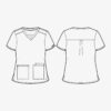 MC2411 Med Couture Insight Women's 3 Pocket Top - Image 2