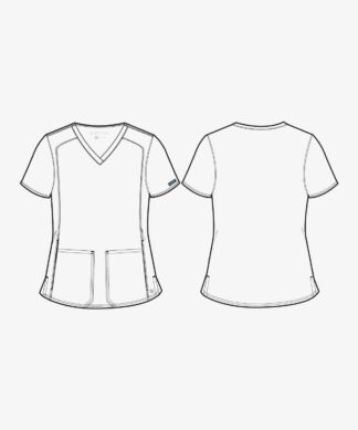 MC2468 Med Couture Insight Women's Side Pocket Top