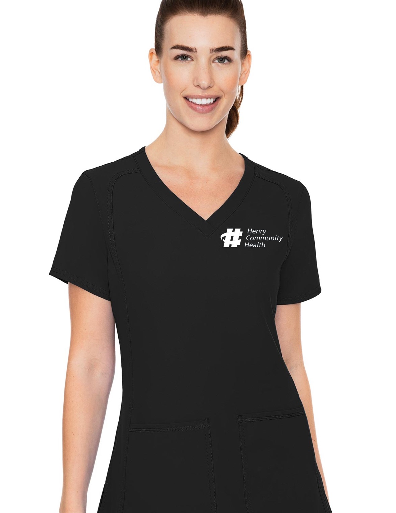 MC2468 Med Couture Insight Women's Side Pocket Top