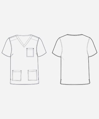 MC2486 Med Couture Insight Men's 3 Pocket Top