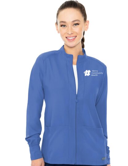 MC2660 Med Couture Insight Women's Zip Front Warm-Up With Shoulder Yokes