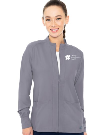 MC2660 Med Couture Insight Women's Zip Front Warm-Up With Shoulder Yokes