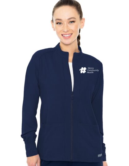 MC2660 Med Couture Insight Women's Zip Front Warm-Up With Shoulder Yokes