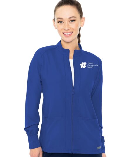 MC2660 Med Couture Insight Women's Zip Front Warm-Up With Shoulder Yokes