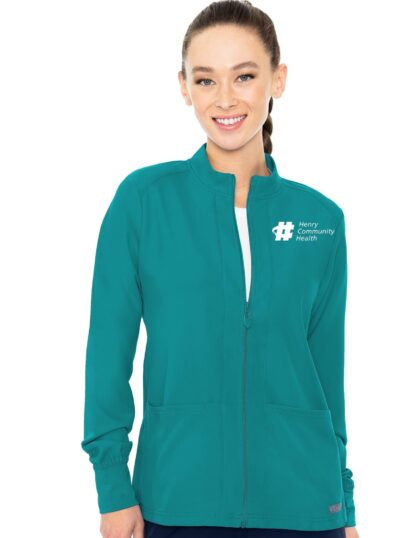MC2660 Med Couture Insight Women's Zip Front Warm-Up With Shoulder Yokes