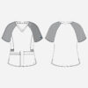MC7425 Med Couture Touch Women's Raglan Sleeve Top - Image 2