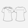 MC7448 Med Couture Touch Women's V-Neck Tuck In - Image 2