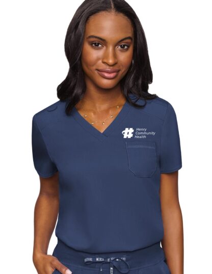 MC7448 Med Couture Touch Women's V-Neck Tuck In