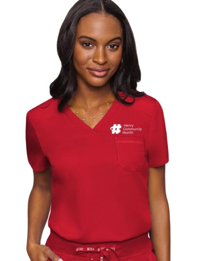 MC7448 Med Couture Touch Women's V-Neck Tuck In