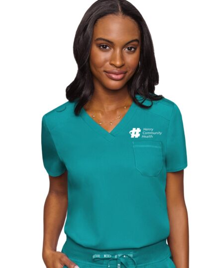 MC7448 Med Couture Touch Women's V-Neck Tuck In