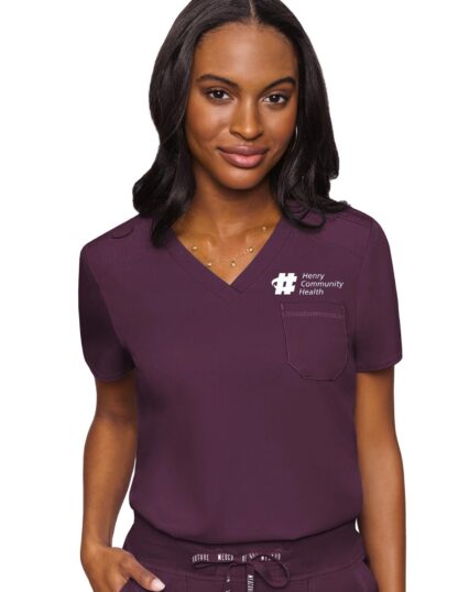 MC7448 Med Couture Touch Women's V-Neck Tuck In
