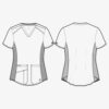 MC7459 Med Couture Touch Women's V-Neck Shirttail Top - Image 2