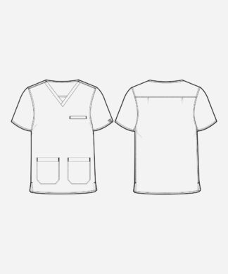 MC7477 Med Couture Touch Men's Wescott Three Pocket Top