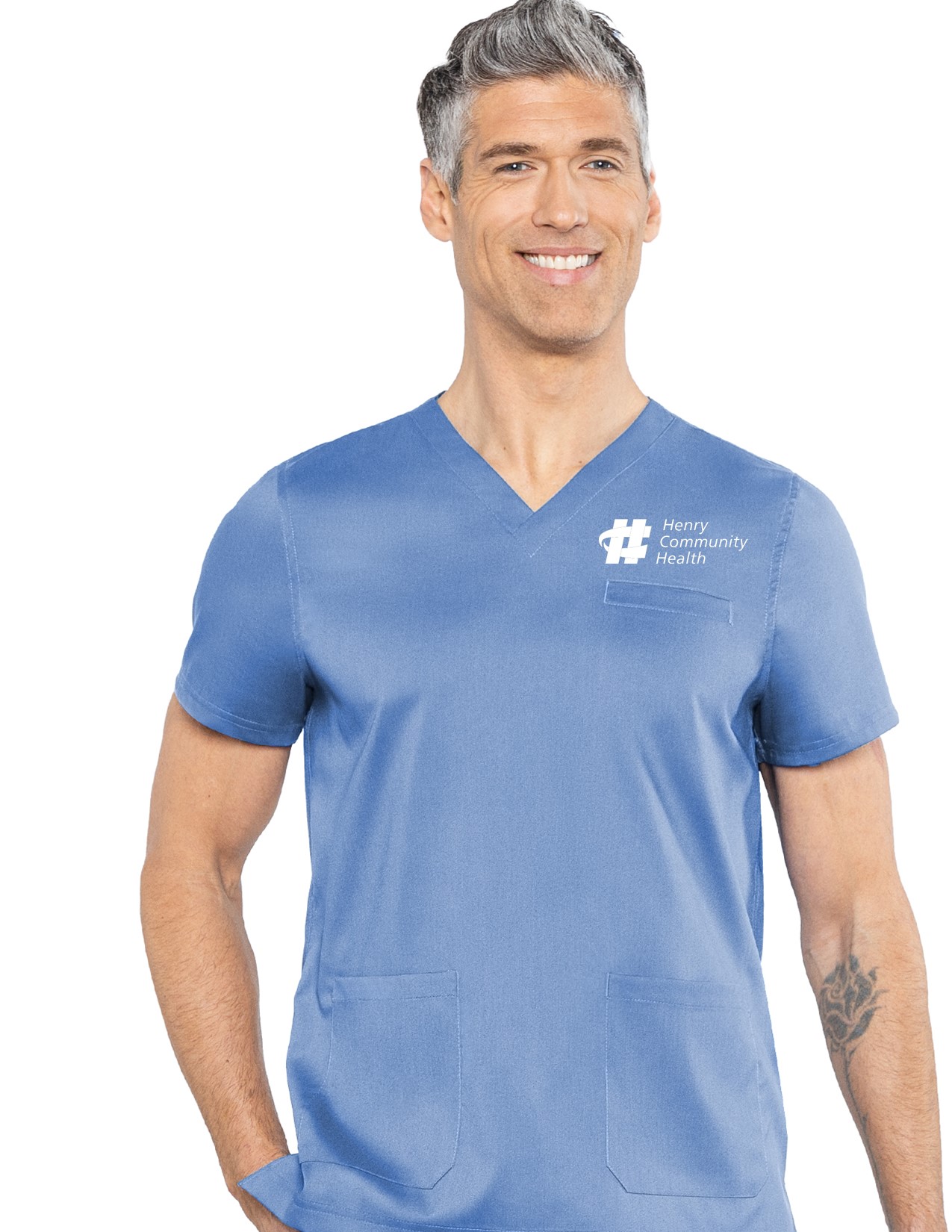 MC7477 Med Couture Touch Men's Wescott Three Pocket Top