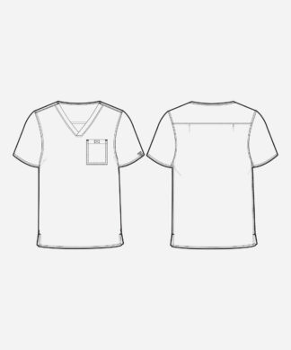 MC7478 Med Couture Touch Men's Cadence One Pocket Top