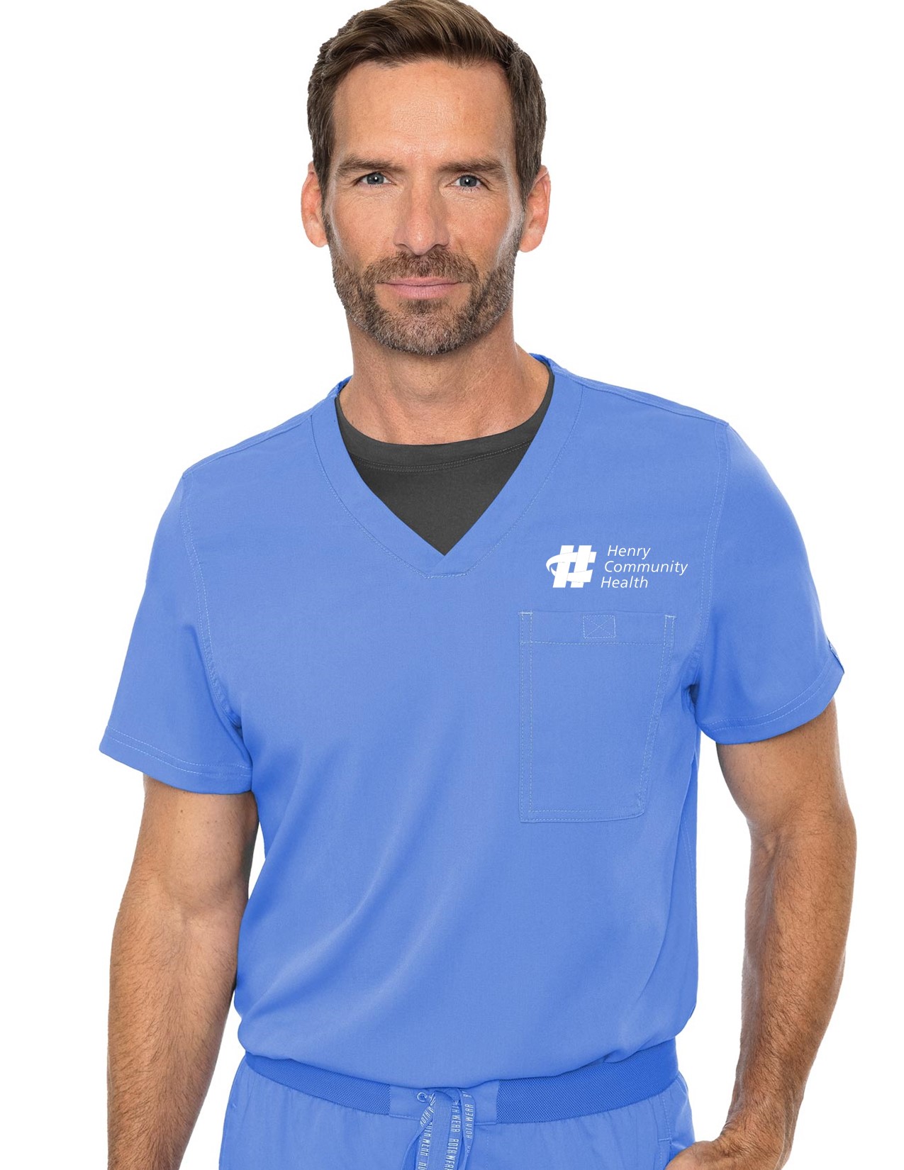 MC7478 Med Couture Touch Men's Cadence One Pocket Top