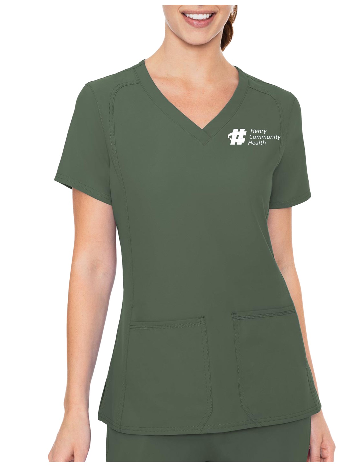 MC2468 Med Couture Insight Women's Side Pocket Top