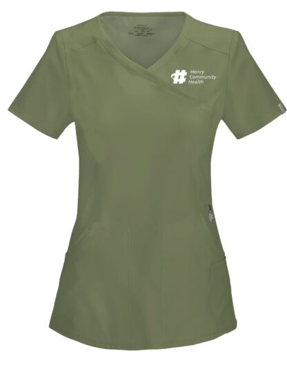 2625A Infinity Mock Wrap Top