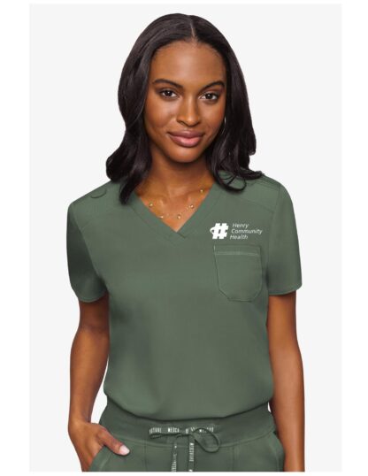 MC7448 Med Couture Touch Women's V-Neck Tuck In