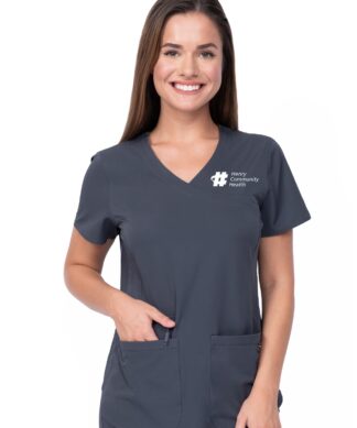 1057 Ava Therese Madi Side Knit Mock Wrap Top