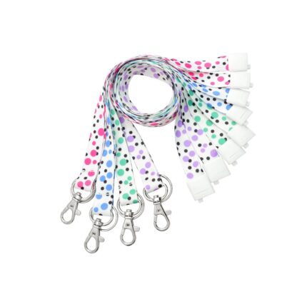 PDL Polka Dot Breakaway Lanyard with Belt Loop Badge Reel
