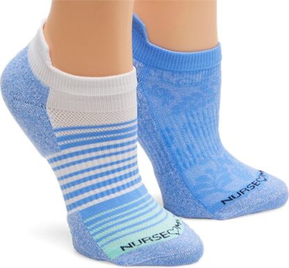 Nursemates Ankle Compression 2 Pack Compression Anklet Socks