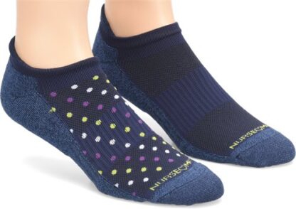 Nursemates Men's Ankle Compression Men's 2 Pack Compression Anklet Socks
