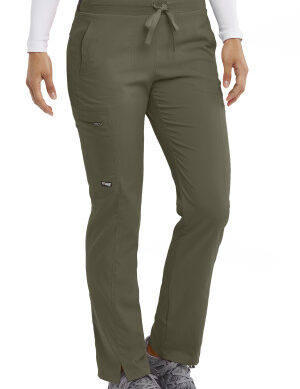 GRSP500 Spandex Stretch Kim Drawstring Straight Leg Pant