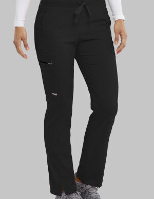 GRSP500 Spandex Stretch Kim Drawstring Straight Leg Pant