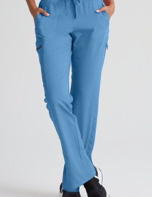 GRSP500 Spandex Stretch Kim Drawstring Straight Leg Pant