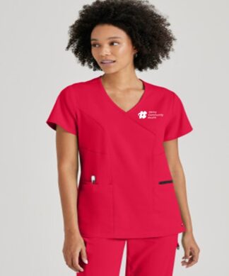 GRST001 Spandex Stretch Kim Mock Wrap Top