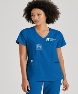 GRST001 Spandex Stretch Kim Mock Wrap Top