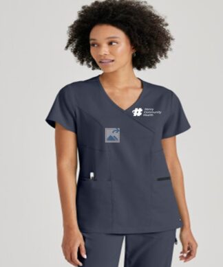 GRST001 Spandex Stretch Kim Mock Wrap Top