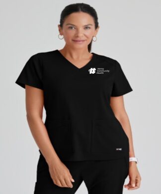 GRST011 Spandex Stretch Emma V-Neck Top